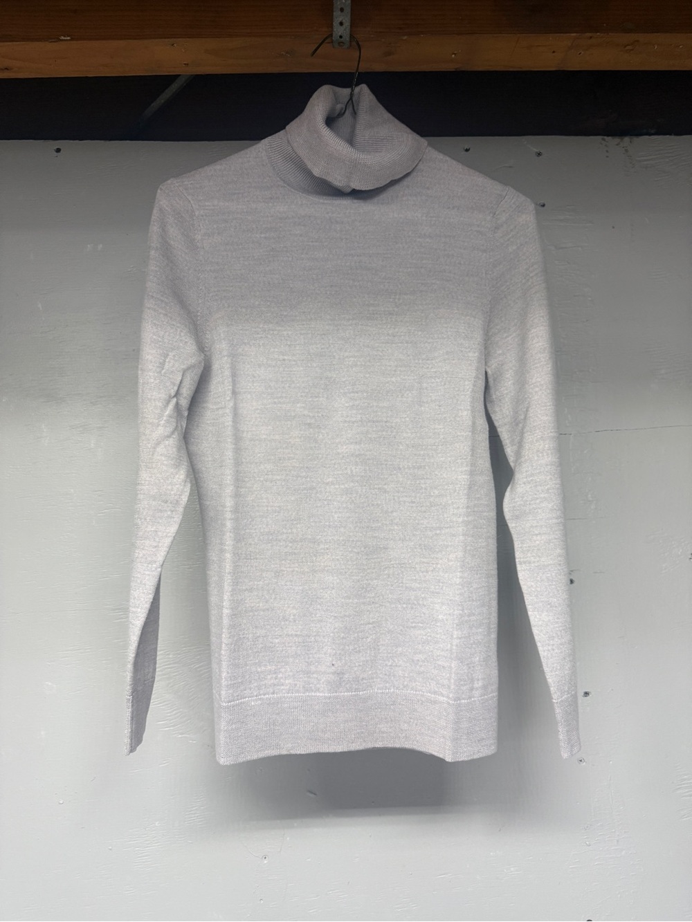Lord & Taylor Light Gray Turtleneck Sweater - Picture 2 of 6